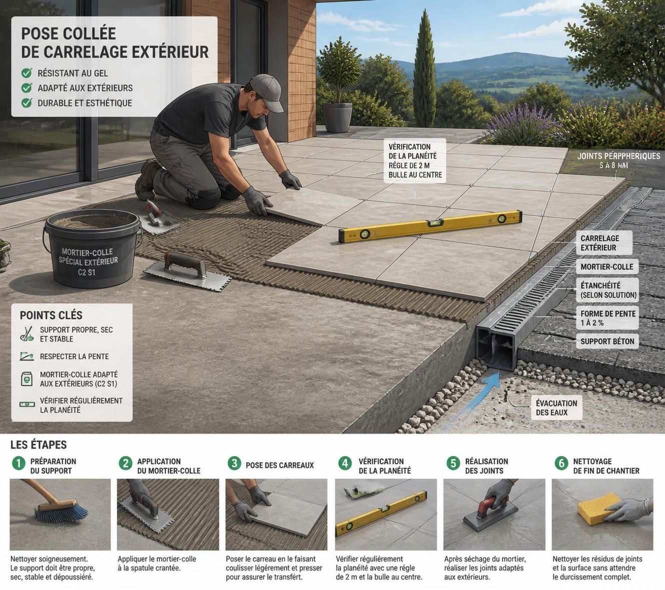 découvrez notre guide complet pour poser du carrelage extérieur facilement. suivez nos conseils pratiques pour réussir votre installation et obtenir un résultat durable et esthétique.