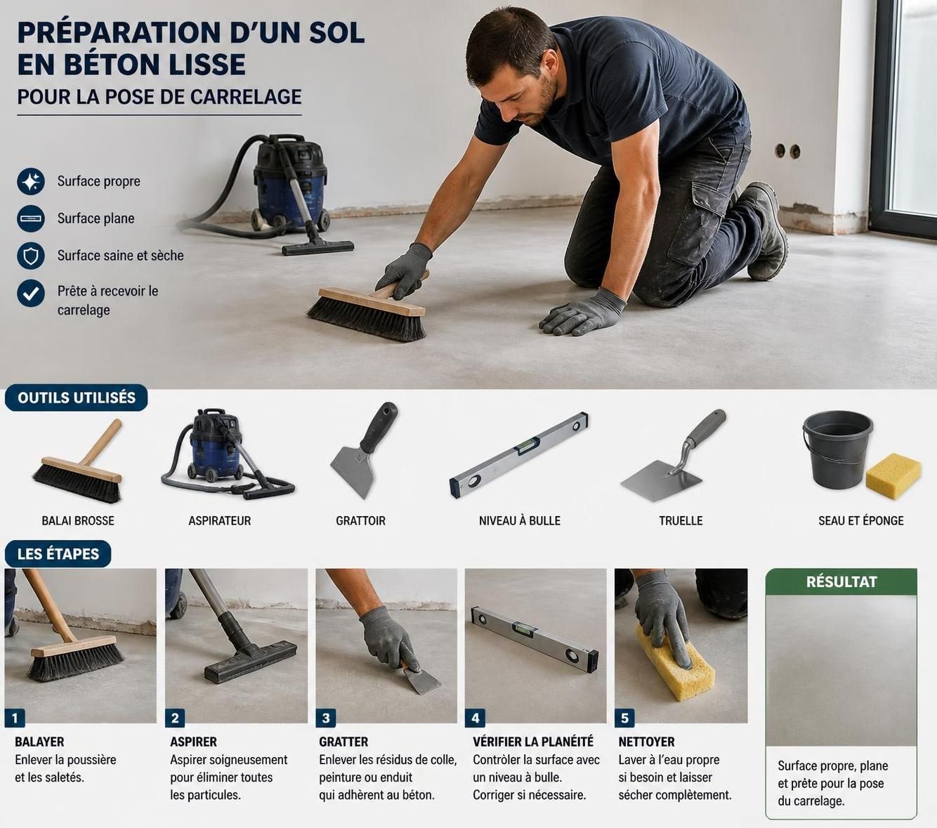 découvrez notre guide complet pour poser du carrelage au sol avec des astuces pratiques. apprenez étape par étape à réussir votre installation facilement.