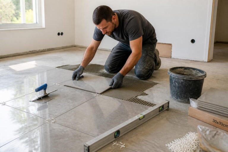 découvrez le prix de la pose de carrelage au m2 en 2026, les facteurs influençant les tarifs, et comment bien choisir votre artisan pour un résultat de qualité.