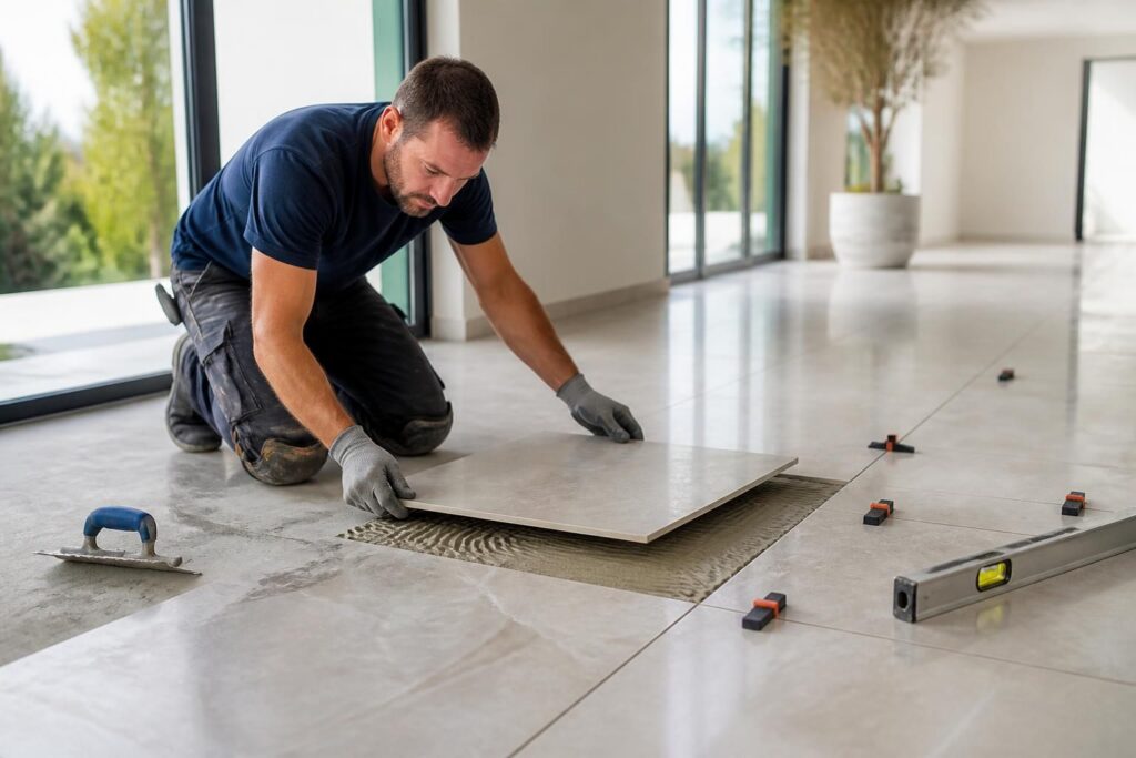 découvrez le prix moyen au m² d'un carreleur en 2026 et obtenez des conseils pour bien estimer votre budget travaux de carrelage.