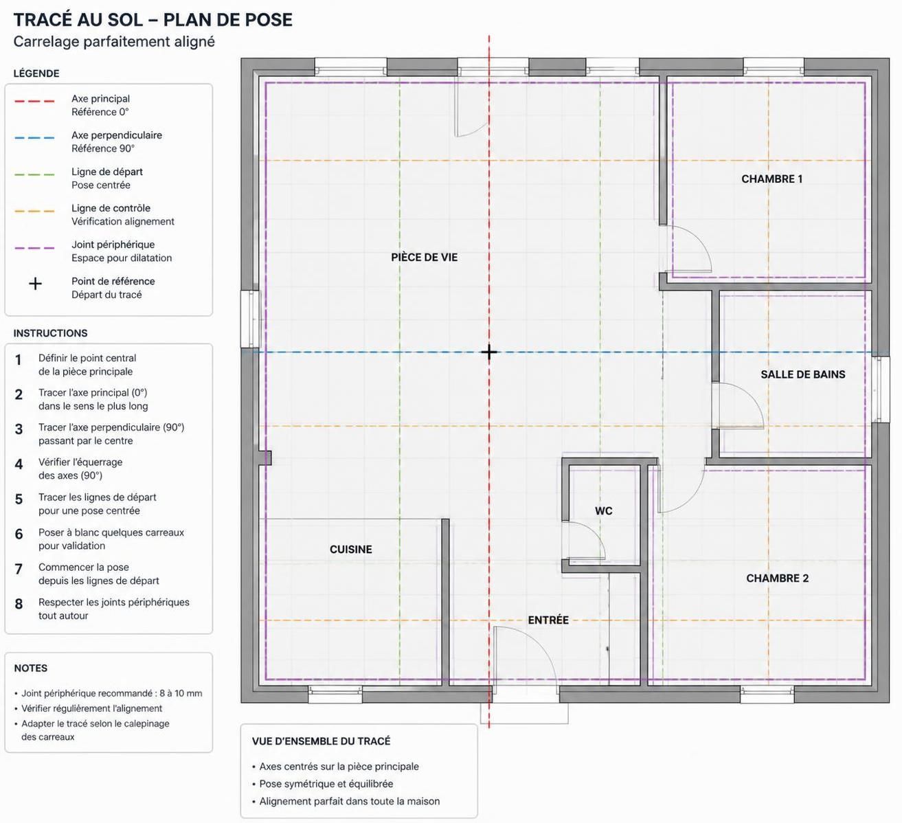 découvrez comment réaliser efficacement un plan de pose carrelage pour un résultat professionnel et harmonieux dans votre intérieur.