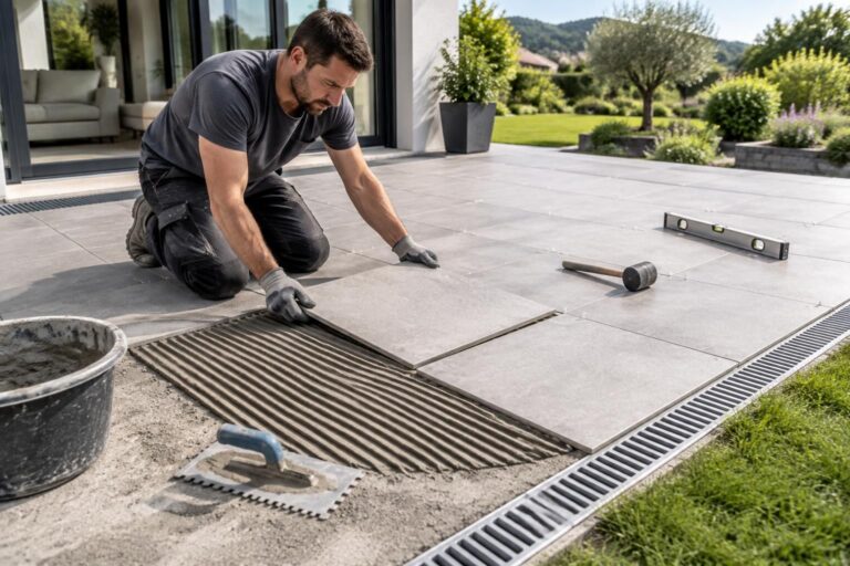 découvrez les méthodes et conseils pratiques pour poser du carrelage sur une terrasse extérieure : préparation du support, choix des matériaux et étapes clés.
