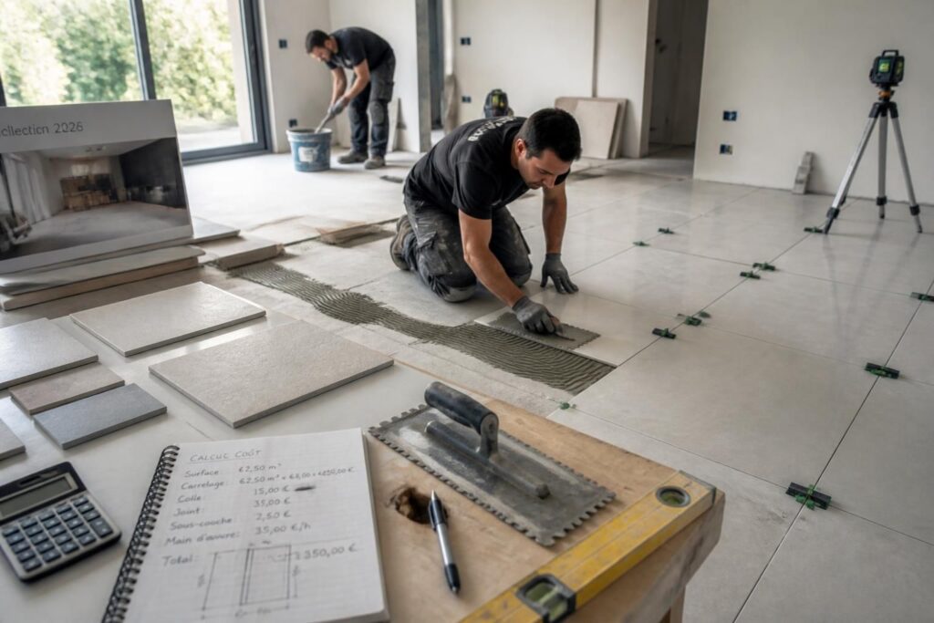 découvrez le coût moyen de la pose de carrelage en 2026 et obtenez des conseils pour bien préparer votre budget rénovation.