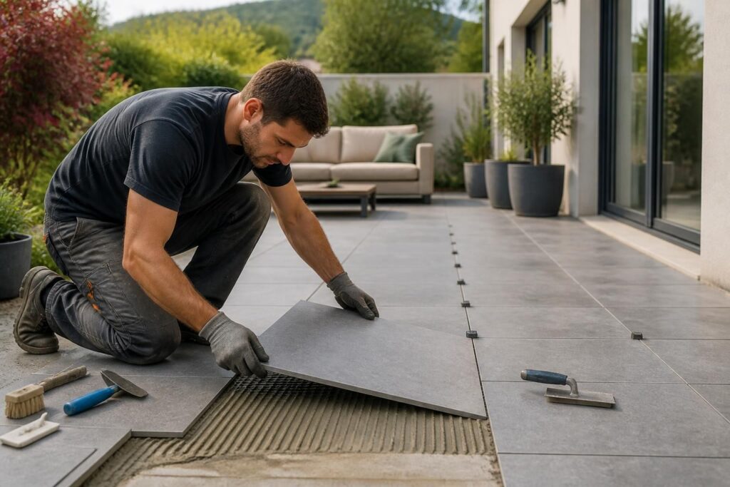 découvrez le prix moyen de la pose de carrelage pour une terrasse au m² en 2026 et obtenez des conseils pour bien planifier votre projet.