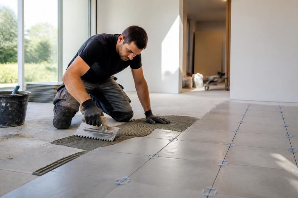 découvrez le prix moyen au m² pour engager un carreleur en 2026 et obtenez des conseils pour bien planifier votre chantier de carrelage.