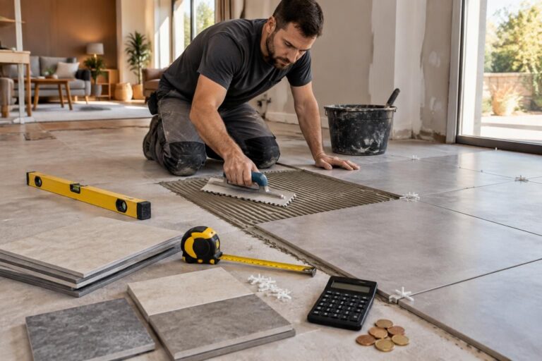 découvrez le prix moyen de la pose de carrelage en 2026, les tarifs au m² et les facteurs qui influencent le coût de vos travaux.