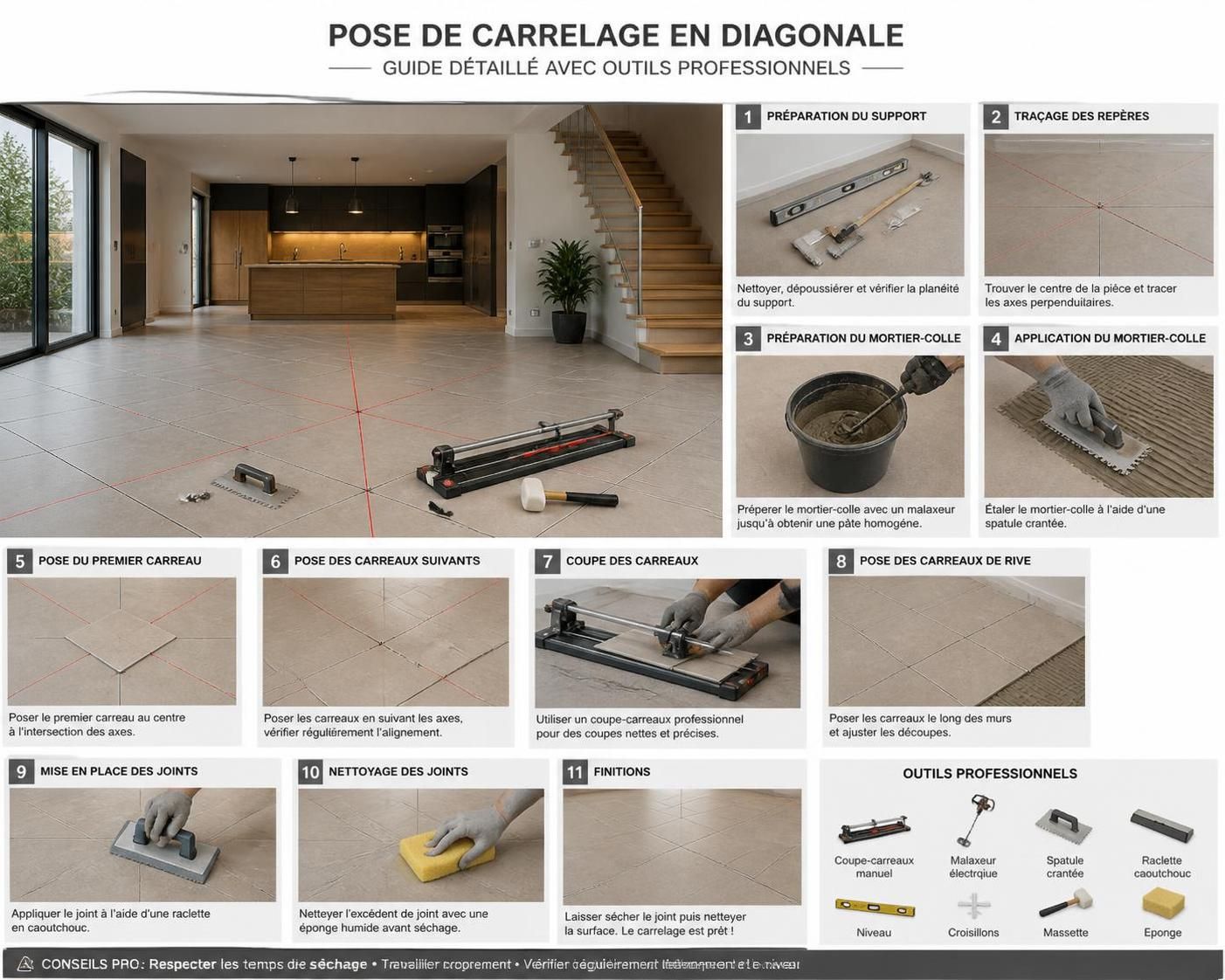 découvrez les tarifs pour la pose de carrelage en 2026 et obtenez toutes les informations essentielles pour planifier votre projet de rénovation avec un budget maîtrisé.
