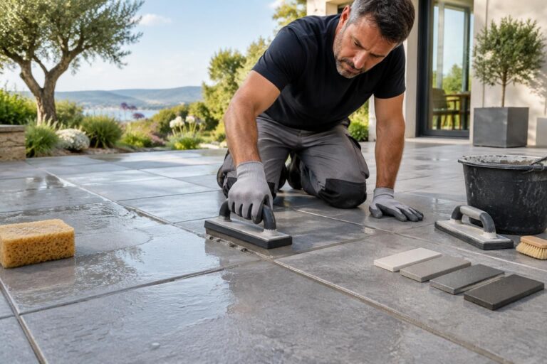 découvrez comment choisir un joint de carrelage extérieur résistant aux intempéries et le poser correctement pour une terrasse durable.