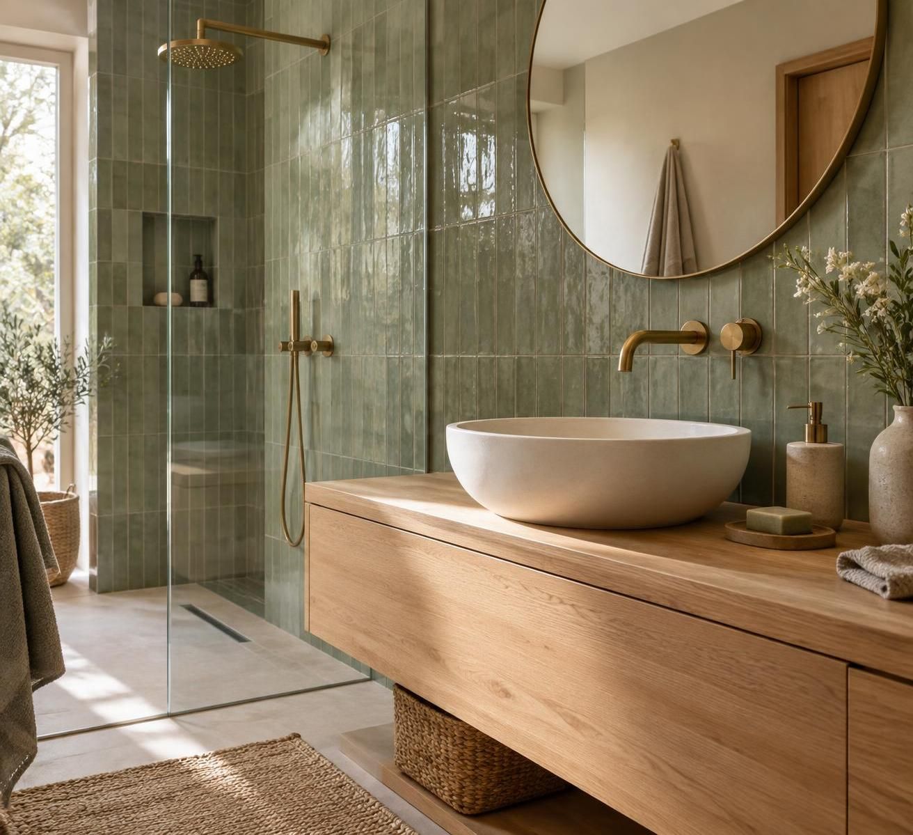 découvrez comment choisir un carrelage vert pour votre salle de bain : nuances, styles, formats et conseils pour créer un espace harmonieux et tendance.