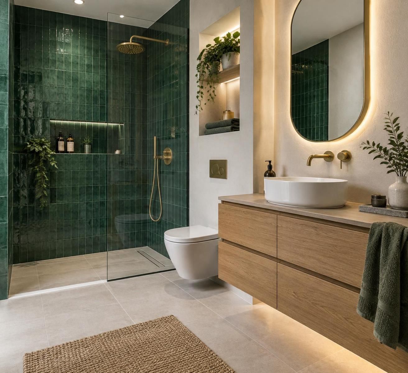 découvrez comment choisir un carrelage vert pour votre salle de bain : styles, formats, nuances et conseils pour créer un décor harmonieux.