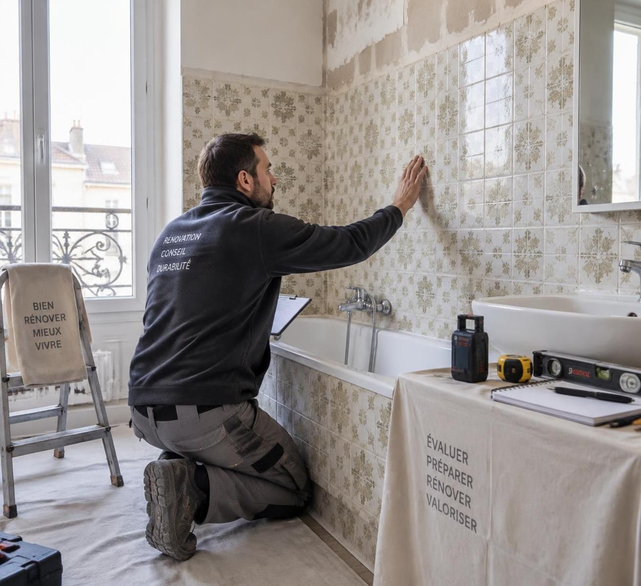 découvrez les solutions pour recouvrir un carrelage de salle de bain sans le déposer : peinture, panneaux muraux ou revêtement adhésif, et nos conseils de pose.