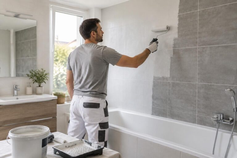 découvrez comment recouvrir un carrelage de salle de bain sans le déposer : peinture, panneaux muraux ou béton ciré, pour une rénovation rapide et économique.