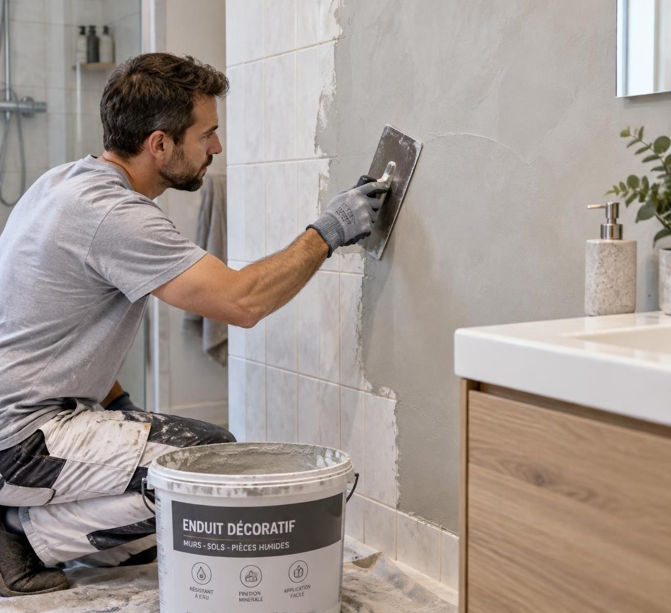 découvrez comment préparer et appliquer un enduit sur le carrelage de salle de bain, avec des conseils pour obtenir une finition durable et soignée.
