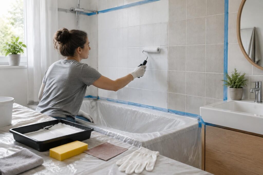 découvrez comment peindre le carrelage de votre salle de bain : préparation, choix de la peinture, étapes clés et erreurs à éviter pour un résultat durable.