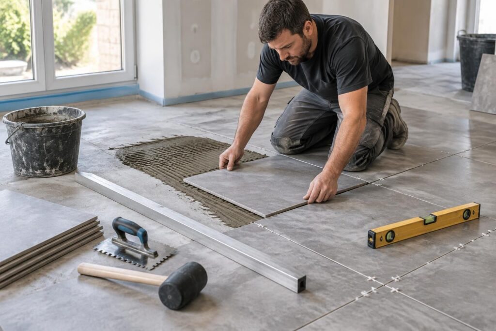 suivez notre tuto de pose de carrelage au sol, étape par étape : préparation, matériel, pose et joints pour un résultat durable et réussi.